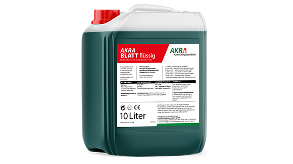 Kanister Fl&uuml;ssigd&uuml;nger AKRA Blatt